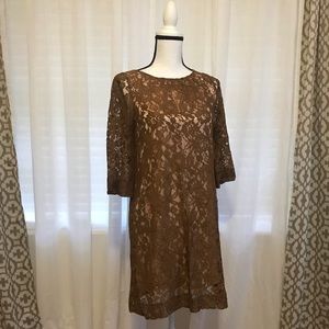 Fossil Lace Sheath Dress